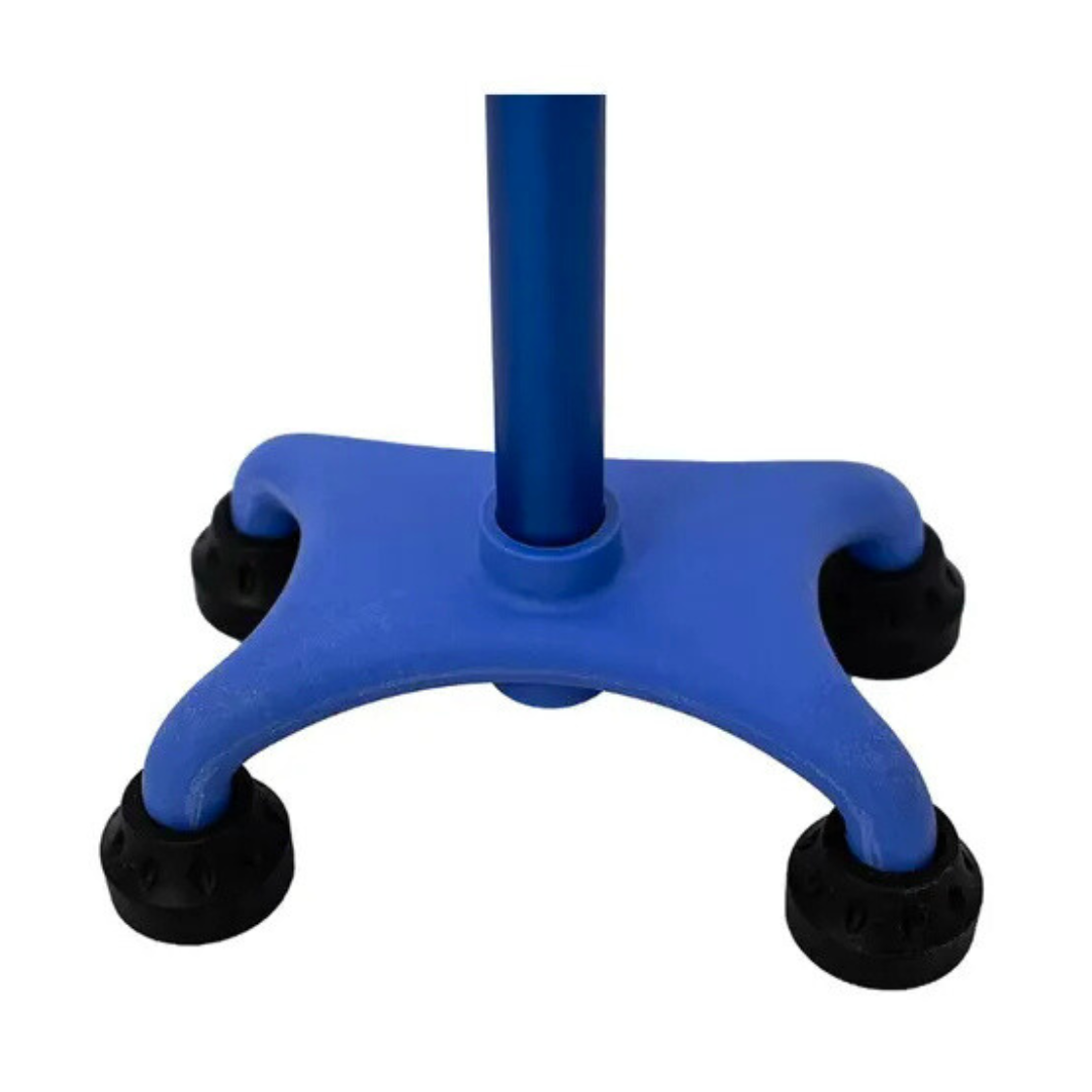 BASTON 4 APOYOS AZUL BASE PLASTICA SC-B80