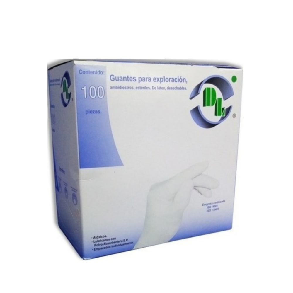 GUANTE NO ESTERIL T- CH MCA. DL C/100 PZAS.