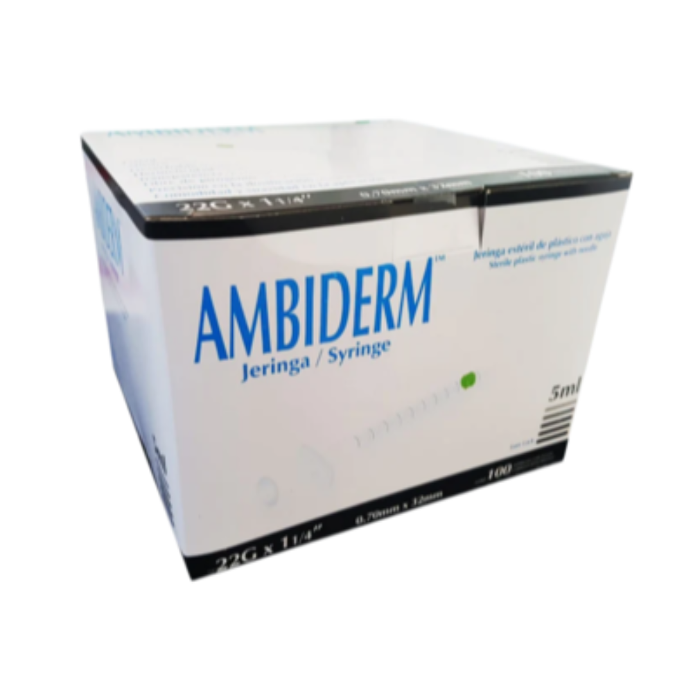 JERINGA 5ML 22X32 C/100 AMBIDERM