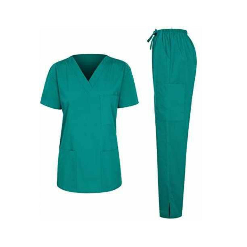 UNIFORME UNISEX DE TELA TURQUESA CH