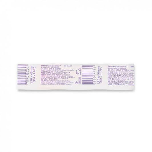 AGUJA HIPODERMICA 18X38 PIEZA NIPRO