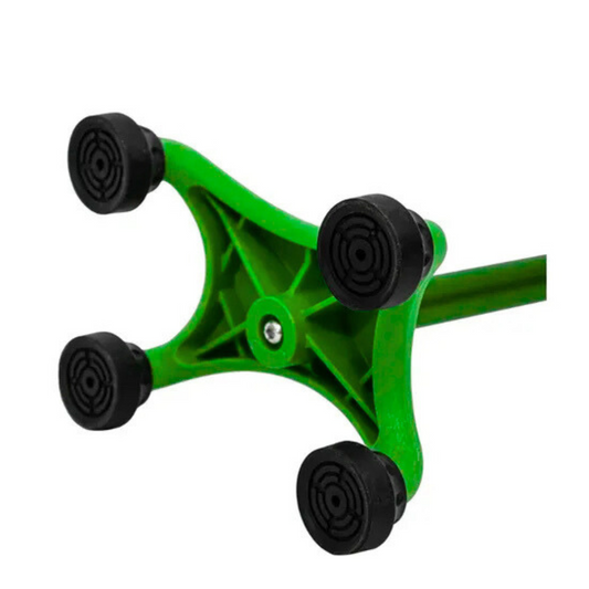 BASTON 4 APOYOS VERDE BASE PLASTICA SC-B82