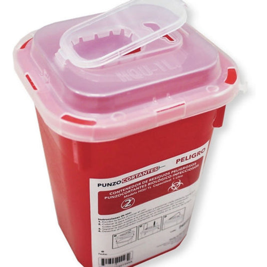 RECOLECTOR DE PUNZOCORTANTES 1 L. MR DOCTOR SC-PA19