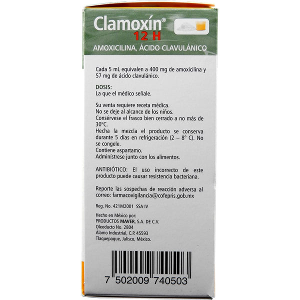 AMOXICILINA/ACIDO CLAV. 400MG JUNIOR SUSPENSION