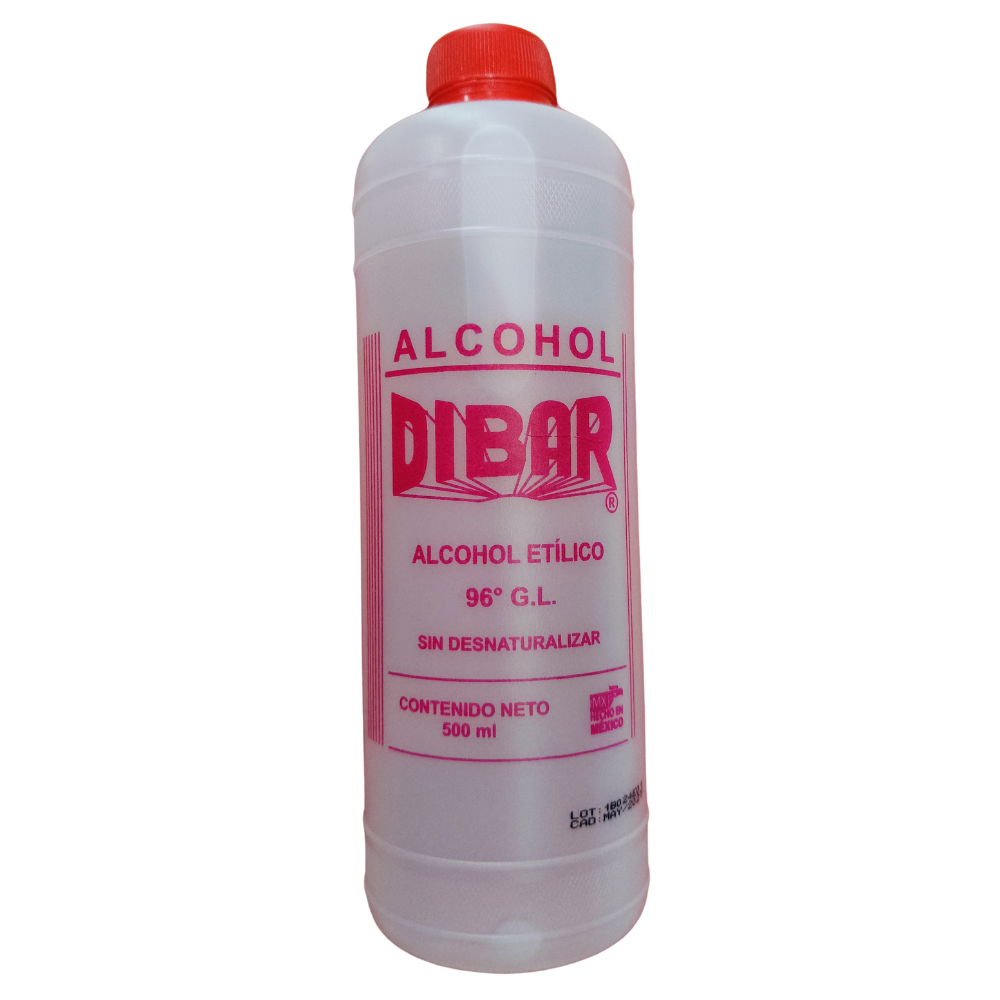 ALCOHOL ETILICO 96 500ML DIBAR