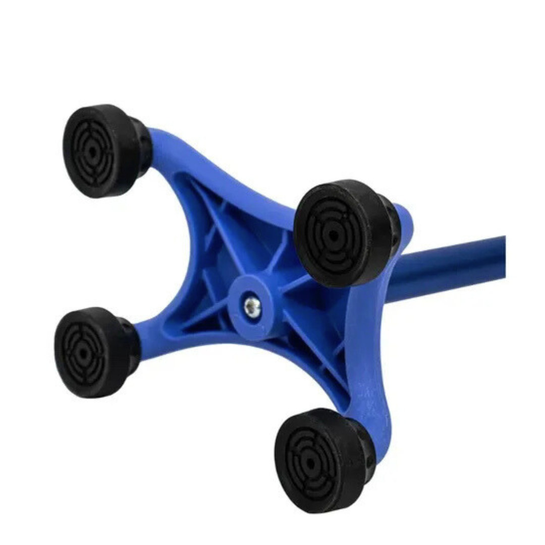 BASTON 4 APOYOS AZUL BASE PLASTICA SC-B80