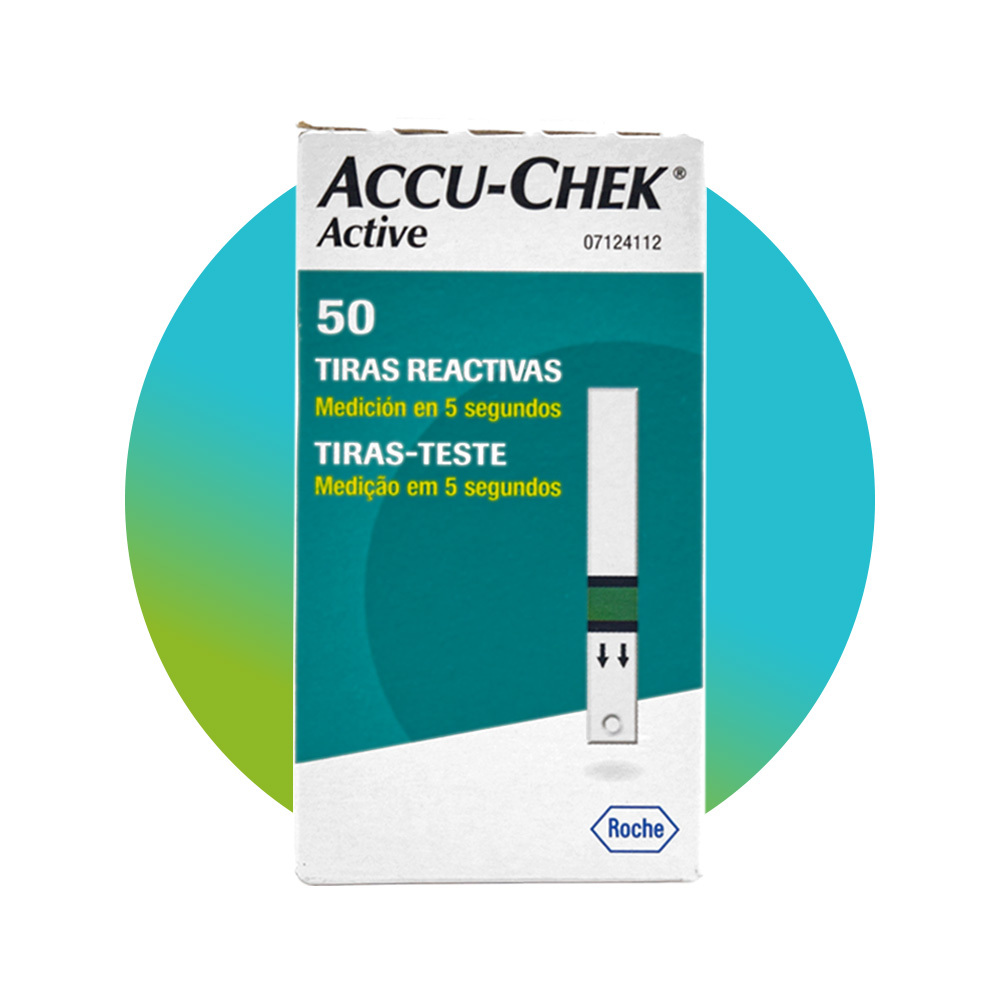 TIRAS REACTIVAS ACCU-CHEK ACTIVE C/50