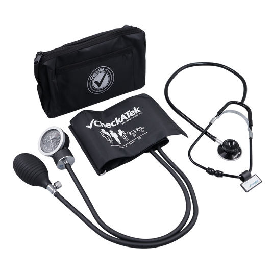 KIT BAUMANOMETRO DOBLE NEGRO CHECKATEK