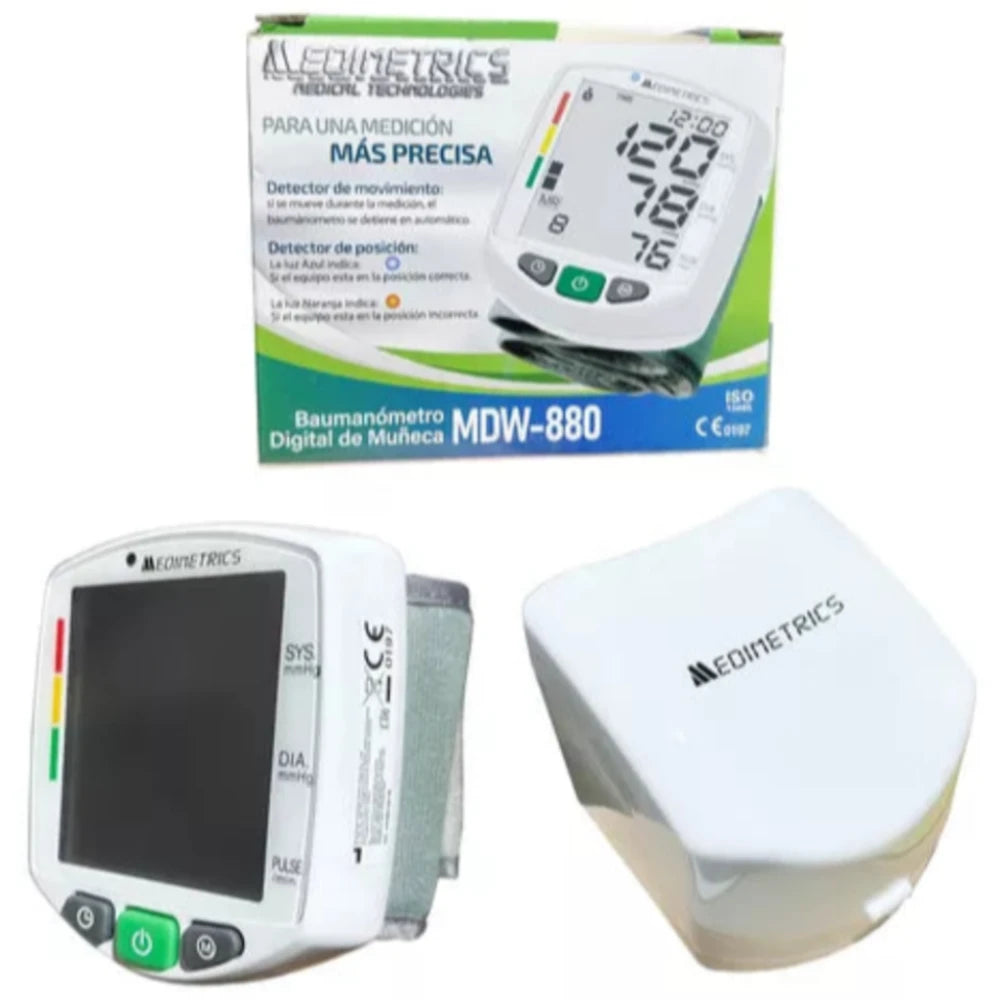 BAUMANOMETRO DIGITAL DE MUÑECA MEDIMETRICS