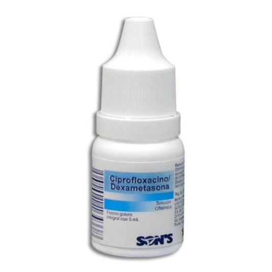 CIPROFLOXACINO/DEXAMETASONA SOL. OFT 3.5MG 1MG/1 ML