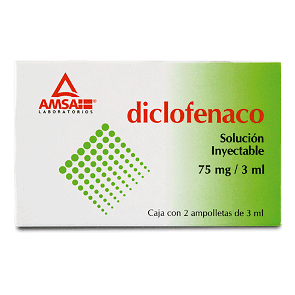 DICLOFENACO INY 75 MG/3ML C/2 AMP.