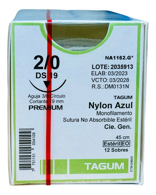NYLON 2-0 45CM 3/8 PZA. TAGUM