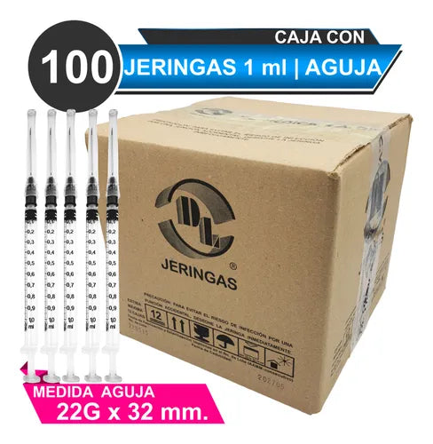 JERINGA 1ML 22X32 C/200 DL