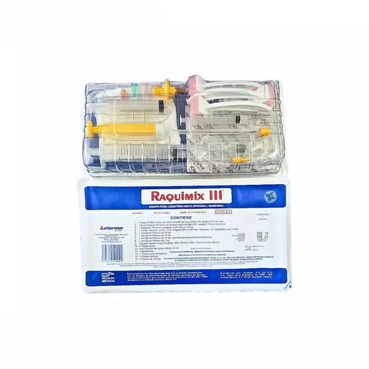 EQUIPO PARA ANESTESIA MIXTA EPIDURAL SUBDURAL CAL. 17 RAQUIMIX