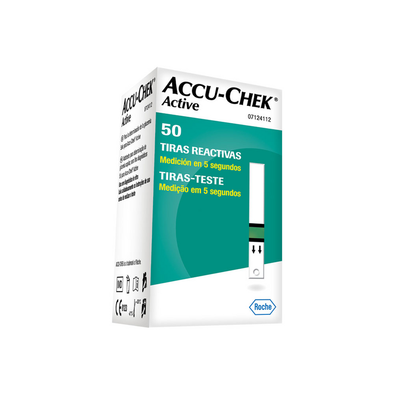 TIRAS REACTIVAS ACCU-CHEK ACTIVE C/50