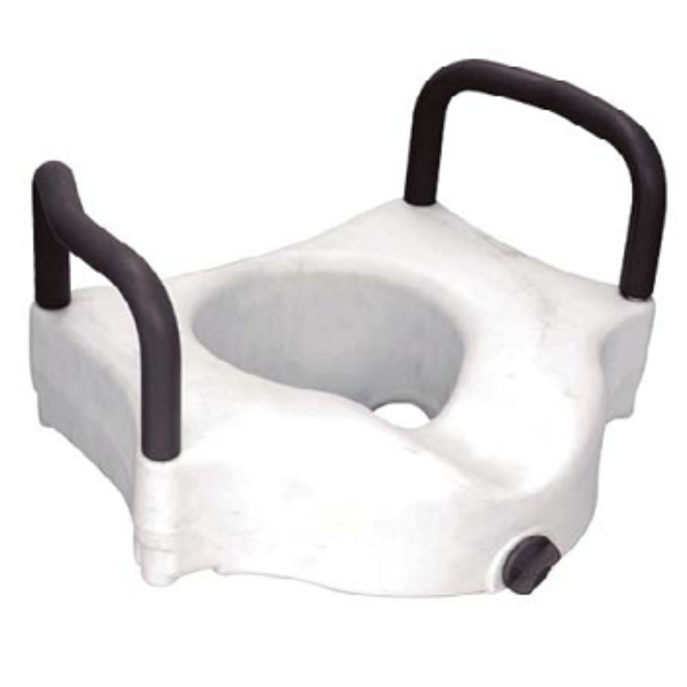 INCREMENTO PARA WC CON DESCANSABRAZO FIJO Y  TORNILLO DE FIJACION EKOMOBILITY
