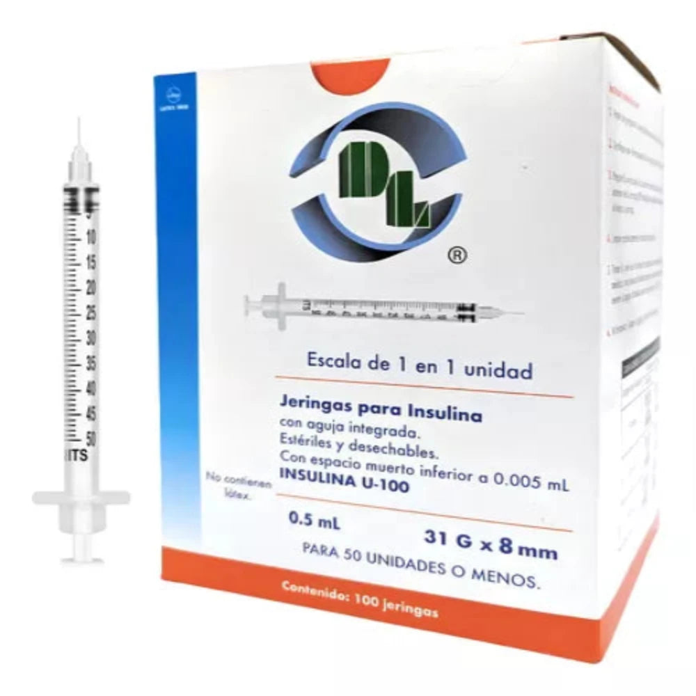 JERINGA 0.5ML 31X8 C/100 DL