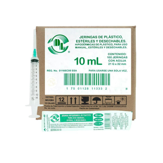 JERINGA 10ML 21X32 C/100 DL