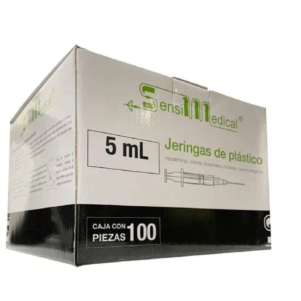 JERINGA 5ML 20X38 C/100 SENSIMEDICAL