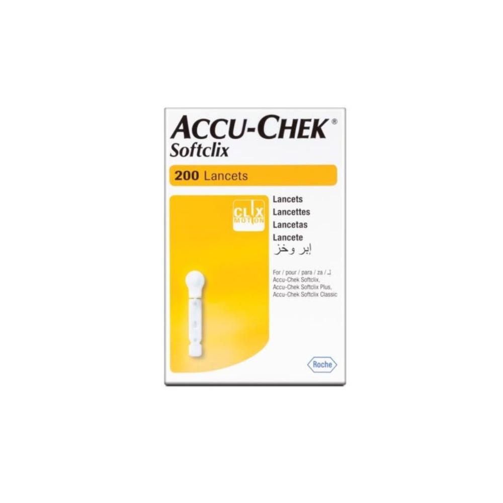 LANCETAS ACCU CHEK SOFTLIX C/200