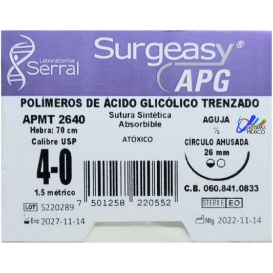 POLIDIOXANONA 4-0 T-10 1/2 CIRULO ESTUDIANTE