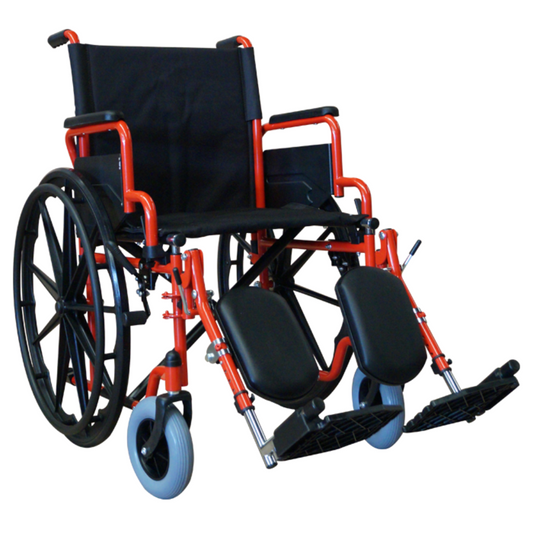 SILLA DE RUEDAS TT19 ROJA ABAT/ELEVA ALUMINIO NEUMATICA 8X2 EKOMOBILITY