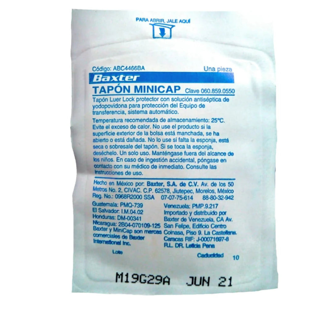 TAPON PARA DIALISIS BAXTER