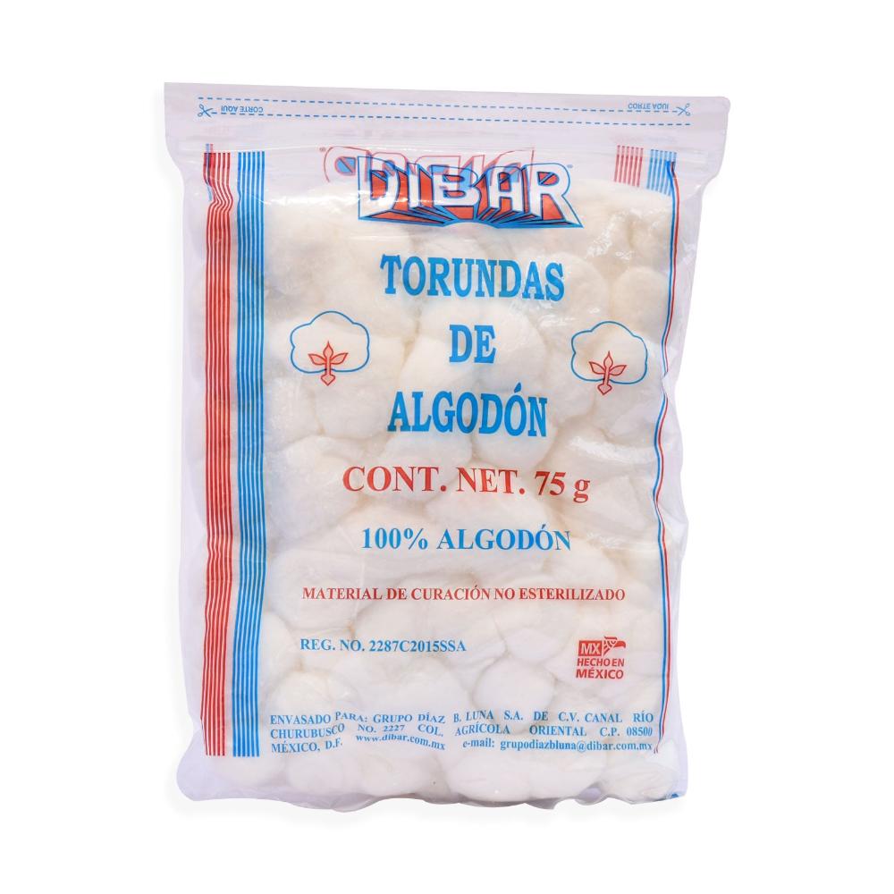 ALGODON TORUNDA 75G DIBAR