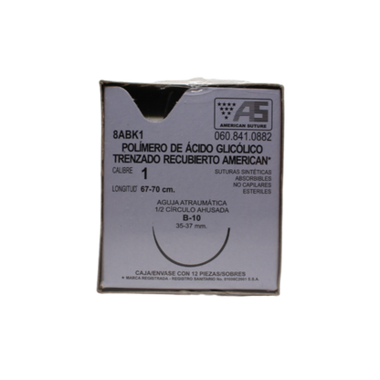 VICRIL 1 1/2 CIRCULO T-10 70CM AMERICAN SUTURE PIEZA