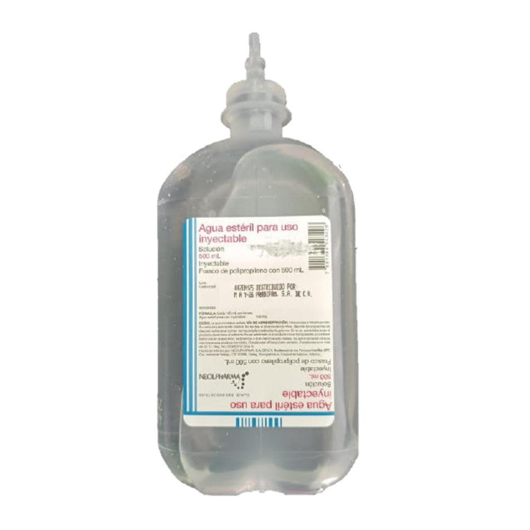 AGUA INYECTABLE DE 500ML. NEOLPHARMA