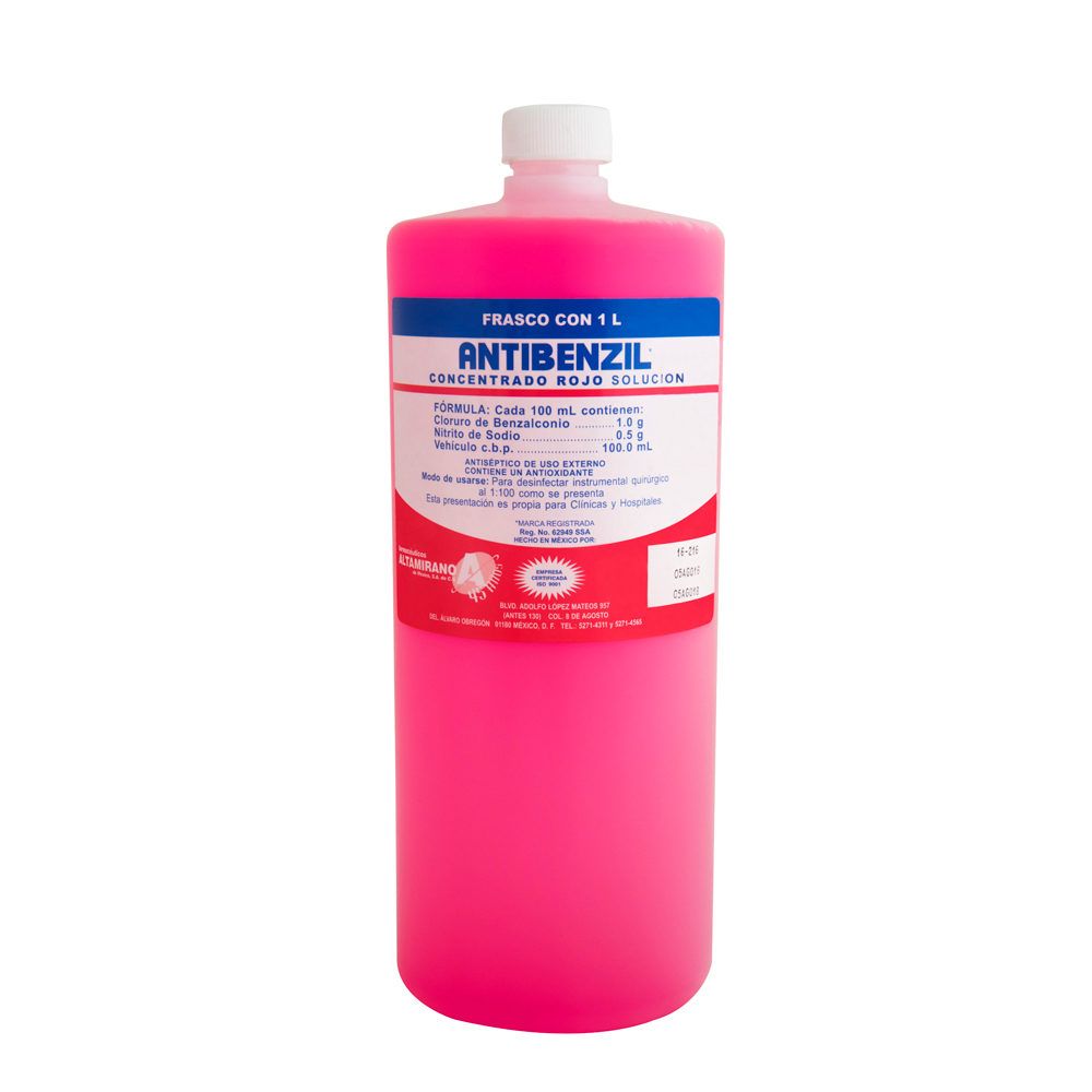 ANTIBENZIL CONCENTRADO ROJO 1 L. ALTAMIRANO