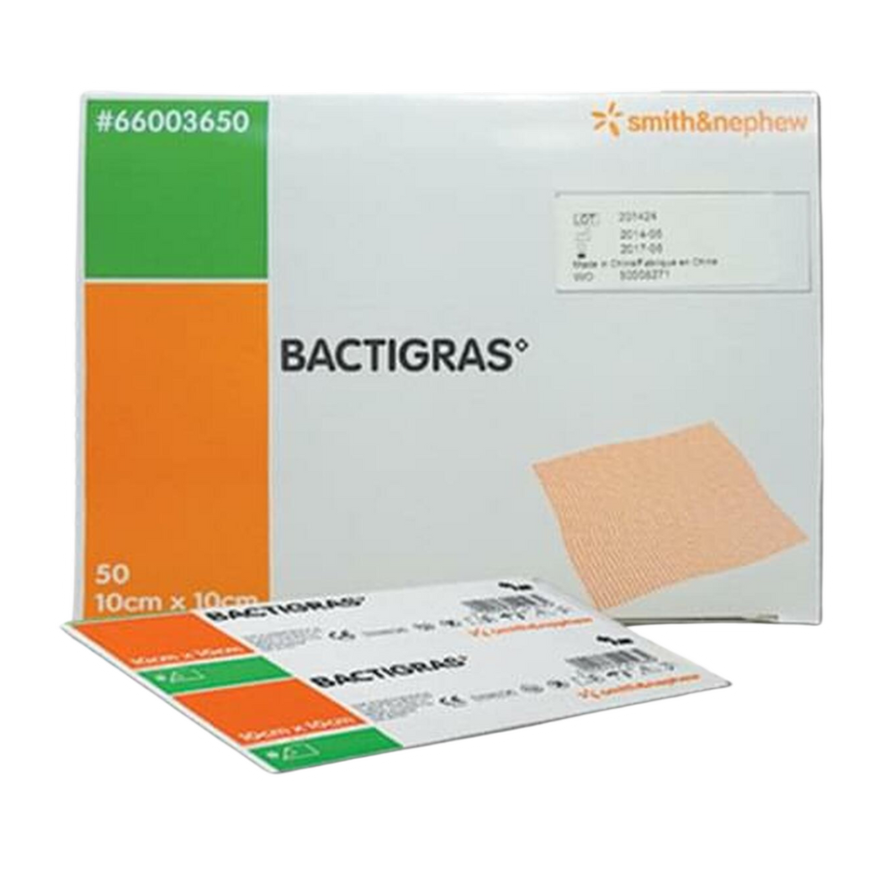 APOSITO 10X10CM BACTIGRAS SMITH&NEPHEW