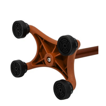 BASTON 4 APOYOS ROJO BASE PLASTICA SC-B83