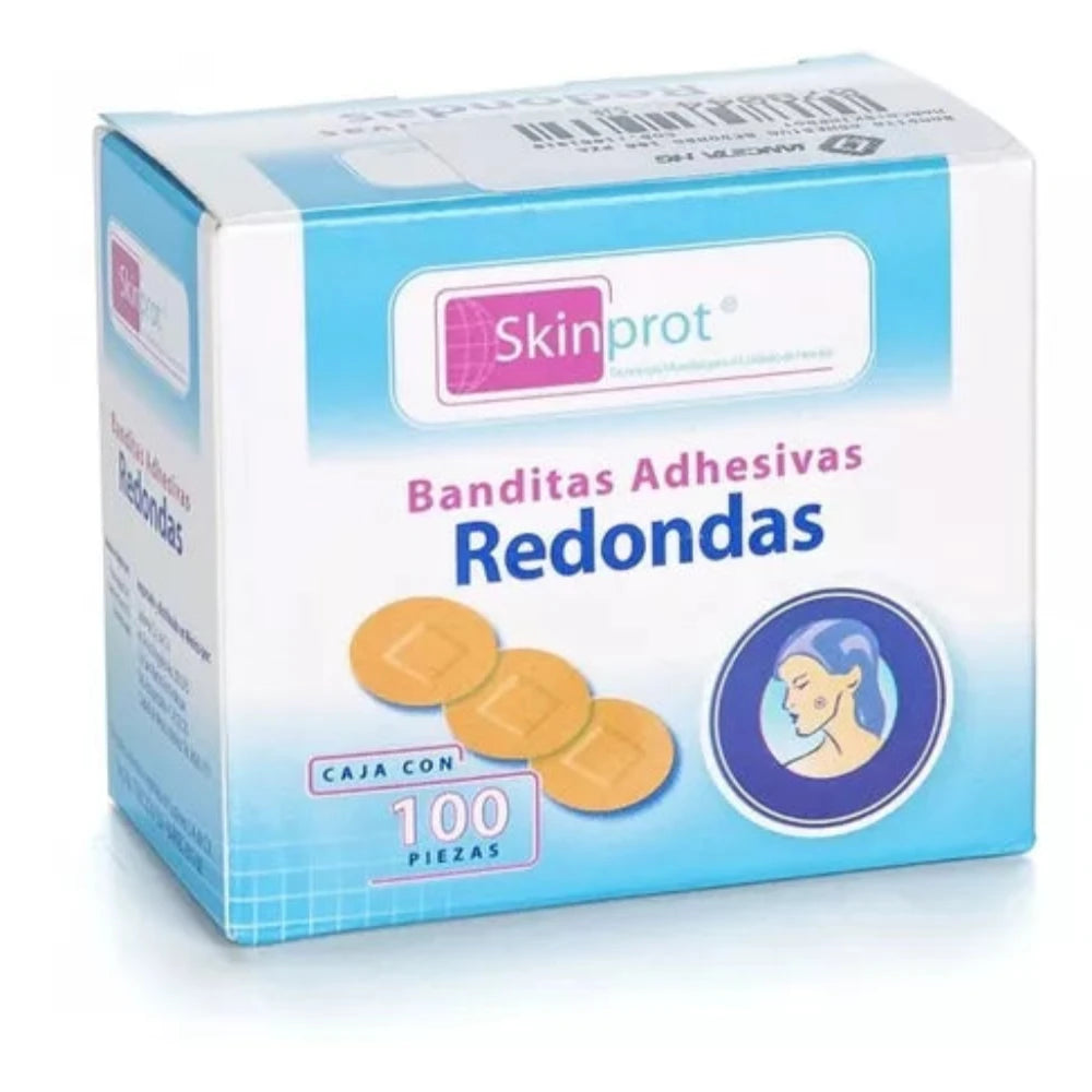 CURITA ADHESIVAS REDONDAS C/100 SKINPROT
