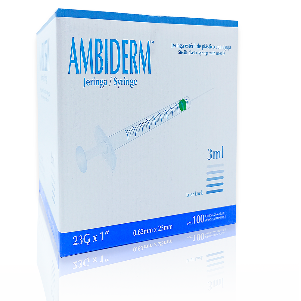 JERINGA 3ML 23X25 C/100 DL