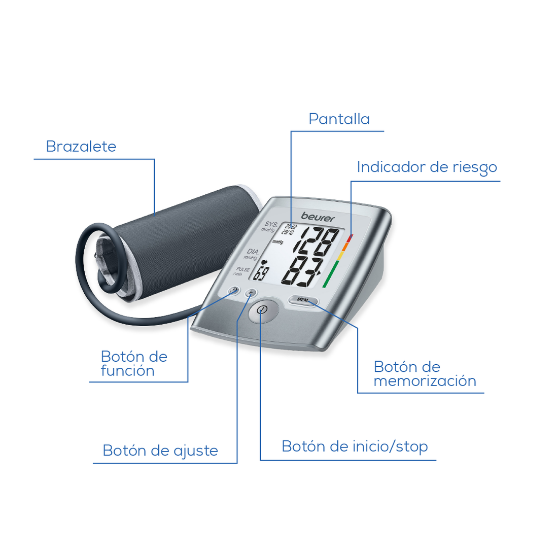 BAUMANOMETRO DIGITAL DE BRAZO BM35 BEURER