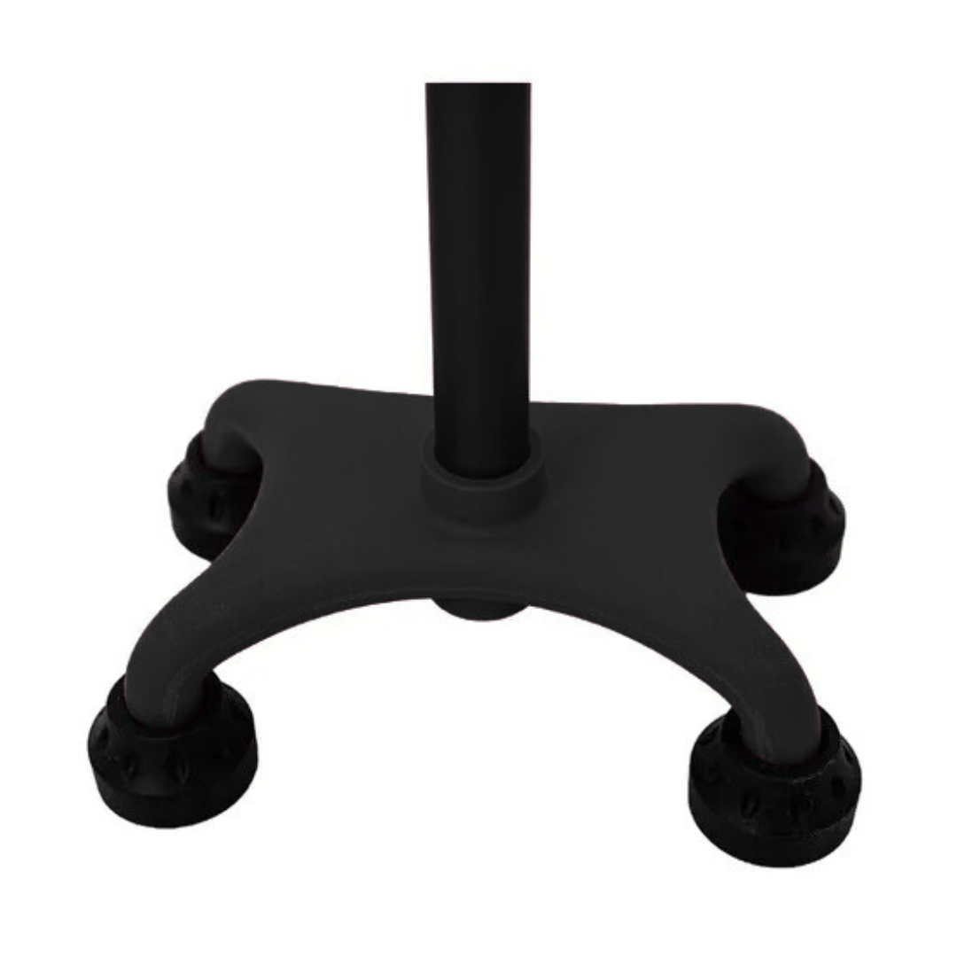 BASTON 4 APOYOS NEGRO BASE PLASTICA SC-B85
