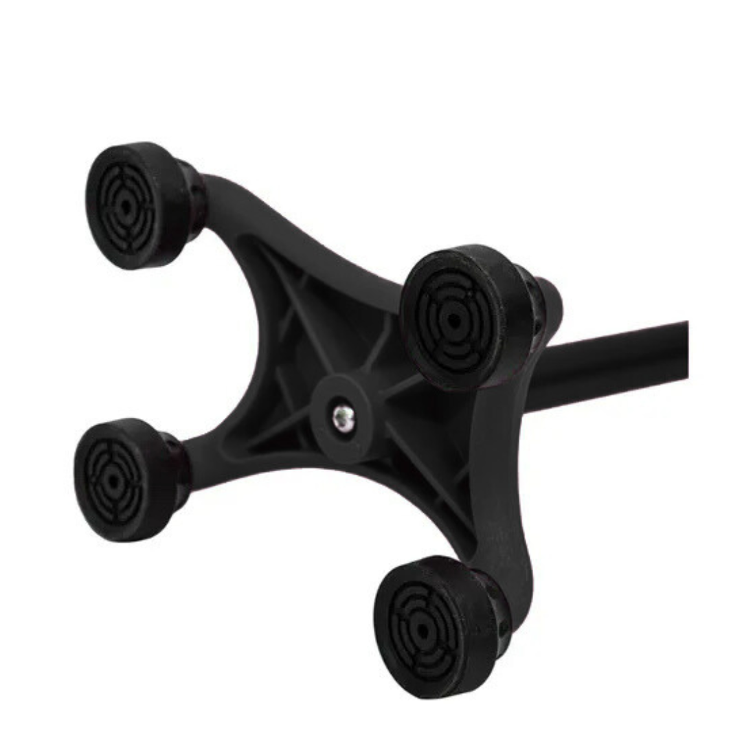 BASTON 4 APOYOS NEGRO BASE PLASTICA SC-B85