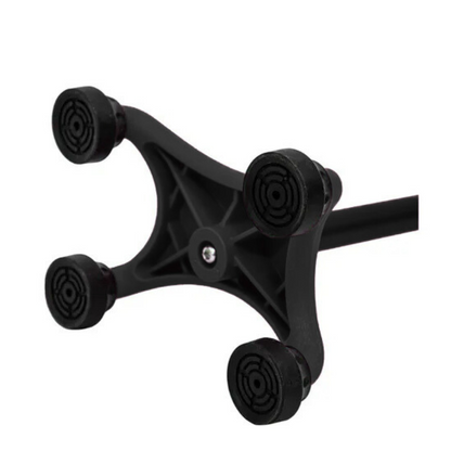 BASTON 4 APOYOS NEGRO BASE PLASTICA SC-B85