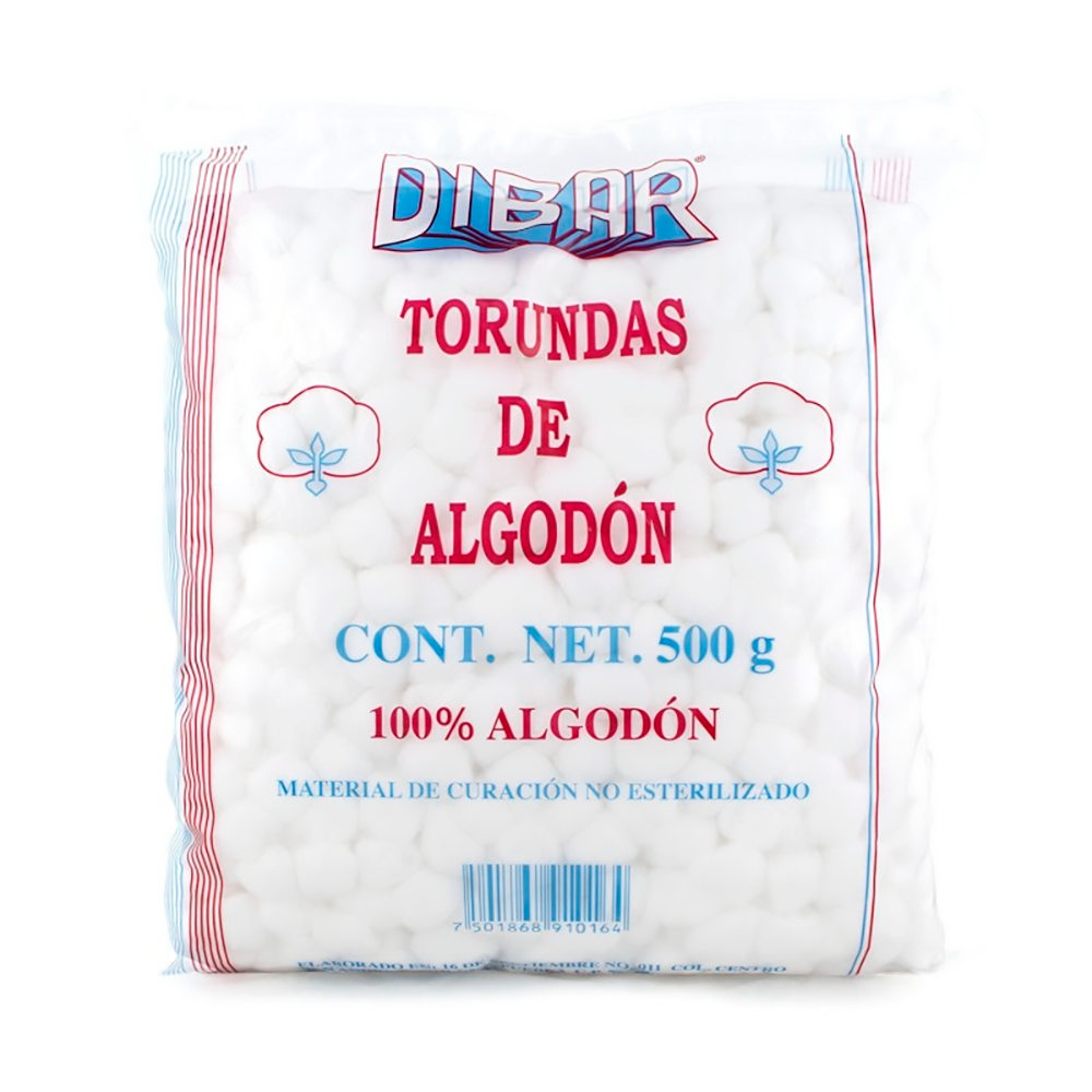 ALGODON TORUNDA 500G DIBAR