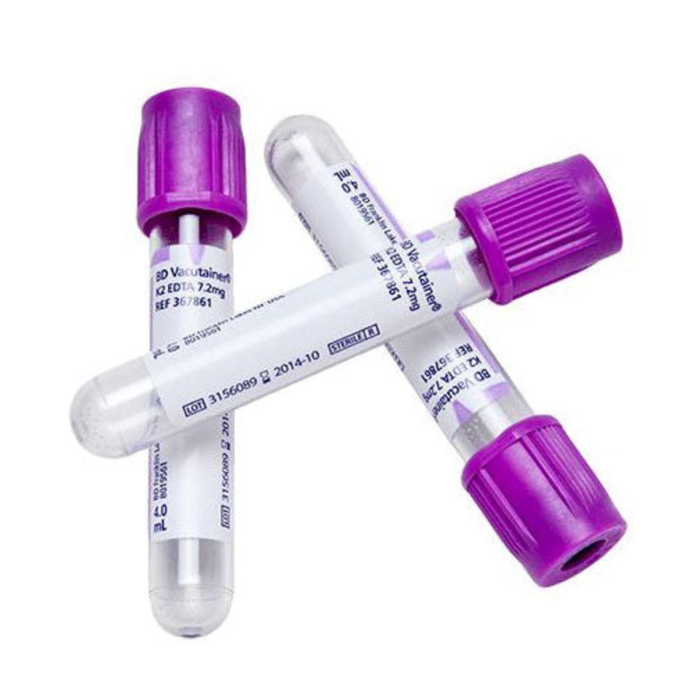 TUBO VACUTAINER LILA  BD C/100